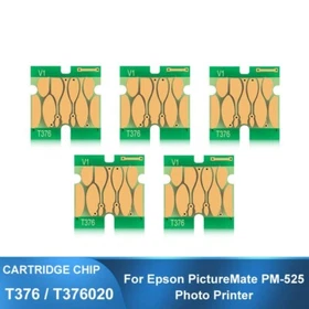 10PC T376 Cartridge One Time Use Chip For Epson PictureMate PM-525 Printer
