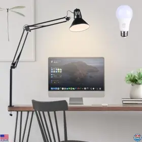 JT-09 Juttilax Swing Arm Desk Lamp Tall Clamp Light Caring