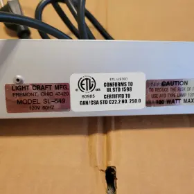 SL-549 LIGHT CRAFT MFG Bulb Bar Backlight Display #2