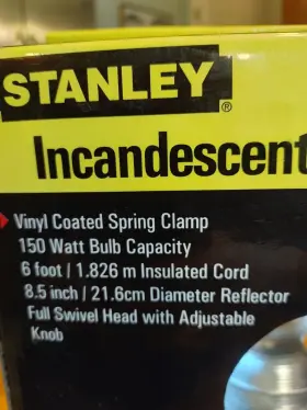 W14281-06PK1 STANLEY Incandescent Clamp Light Cable #2