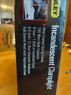 W14281-06PK1 STANLEY Incandescent Clamp Light Cable #3
