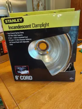W14281-06PK1 STANLEY Incandescent Clamp Light Cable