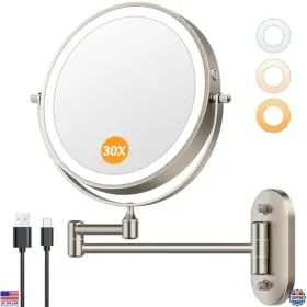 X-8CB VISIT THE AUXMIR STORE Wall Makeup Mirror Rechargeable