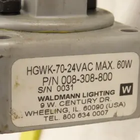 HGWK-70-24VAC WALDMANN Voltage Pivot Head Waterproof #2