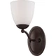 Nuvo Patton 1 Light Vanity Fixture w/ Frosted Glass, Prairie Bronze - 60-5131