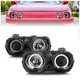 Anzo 121003 Headlight For Acura Integra 1994-1997 Left and Right Black Housing