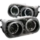 ANZO 121003 Projector Headlights Lamp w/Halo Black for 94-97 Acura Integra