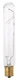 Satco S3224 130V Intermediate Base 40-Watt T6.5 Light Bulb, Clear
