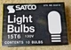 Satco 15T6 15W, 130V Box of 10 Clear Switchboard Light Bulbs Stock # S3910