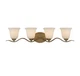 Nuvo Lighting 60/5873 Empire 4 Light 32 1/2&rdquo;W Bathroom Vanity - Natural Brass