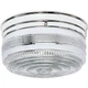 Nuvo 2 Light 10" Flush Mount, Crystal / White Drum, Polished Chrome - SF77-102