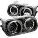 ANZO for 1994-1997 Acura Integra Projector Headlights w/ Halo Black - anz121003
