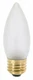 Satco A3634 130V Medium Base 25-Watt B11 Light Bulb, Frosted
