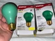 Lot of 2 SATCO S4984  60   W A19 130V Light Bulb Ceramic Red  Party Bulb