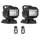 Golight Golight GT Portable High Flux 10 LED Black Spotlights w/ Remotes Pair