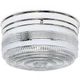 NUVO SF77/102 Two Light Flush Mount, Polished Chrome/White Crystal Glass