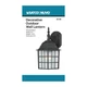 NUVO 60-3482 - 1 Light 14" Outdoor Rustic Bronze Wall Fixture w/ Frosted Glass