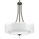 Progress Lighting P5047 Bronze Invite 4-Light 20"W Drum Chandelier