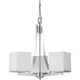Nuvo Lighting Bento 3 Light Chandelier w/ Satin White Glass - 60-4085