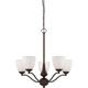 Nuvo Lighting 60/5135 Patton Five Light Chandelier 60 Watt A19 Max. Frosted