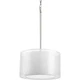 Progress Lighting -Cuddle 1-Lt. Mylar Drum Pendant with White Mylar - P5036-09