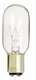 Satco S3906 130V DC Bayonet Base 15-Watt T7 Light Bulb, Clear