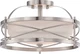 Nuvo Lighting 60/5331 Nickel Ginger 2-Light 14"W Semi-Flush Bowl Ceiling Fixture
