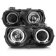 Anzo 121003 Projector Headlights w/ Halo Black for 94-97 Acura Integra