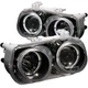 ANZO 121003 FITS: 1994-1997 Acura Integra Projector Headlights w/ Halo Black Hea