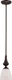Nuvo Lighting 60/5137 Bronze Single Light 5-1/8"W Mini Pendant