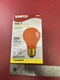 Satco S6090 25W 130V A19 Light Incandescent Ceramic Red Party Bulb