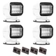 Golight Golight GT Permanent Mount LED Spotlights w/ Wired Dash Remotes Set of 4