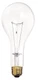 Satco S4959 130V 300 Watt PS25 Medium Base Light Bulb, Clear Pack of 1, 
