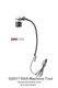 Jarrer Flexible Goose Neck LED Task/Work Light JHL-35F-120VAC, Bridgeport Mill