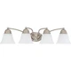 Nuvo Lighting 60/3277 Empire 4 Light 28-3/4"W Bathroom Vanity - Nickel
