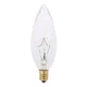 (2) SATCO A3684 Replacement Bulbs...Lot of 2 60W 130V Torpedo Candelabra Clear