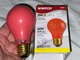 SATCO S4984  60   W A19 130V Light Bulb Ceramic Red  Party Bulb