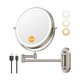 Auxmir 1X/30X Wall Mounted Lighted Makeup Mirror, 8" 3200 mAh R... FAST USA SHIP