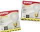 2-pk. 4-BULB Satco Shatterproof 75W - 130V Frost A19 Lightbulbs