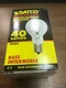 Satco S4164 130V Intermediate Base 40-Watt A15 Light Bulb, Clear, New 