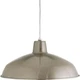 Progress Lighting 1-Light Pendant Metal Shade in Brushed Nickel - P5094-09