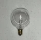 (LOT OF 5) Clear Globe Light Bulb 25W Candelabra Base G16.5 130V Satco A3922