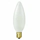Satco A3685 130V Candelabra Base 25-Watt B9.5 Light Bulb, Frosted