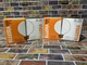 Set Of 4 New In Box - Satco A3647 130V Medium Base 25-Watt G25 Clear Light Bulbs