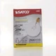 5 Bulbs - Satco A3922 130V Candelabra Base 25-Watt G16.5 Light Bulb, Clear NEW