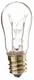 Satco S4717 130V 2/Card Candelabra Base 6-Watt 6S6 Light Bulb, Clear